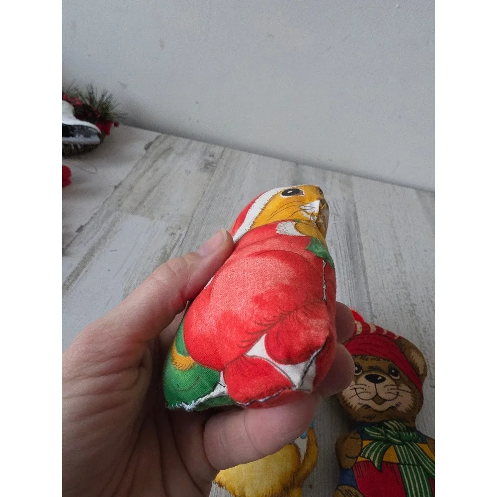 Vintage plush koala mice‎ bear ornament as is Xmas tree